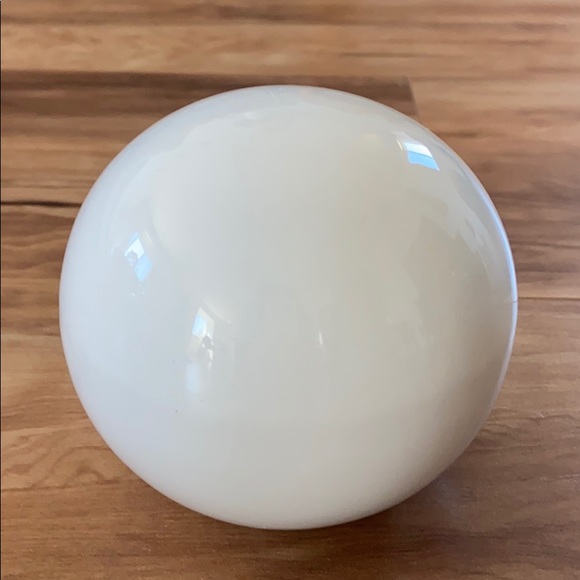 Pier 1 HOME white ceramic decorative sphere - Picture 6 of 12